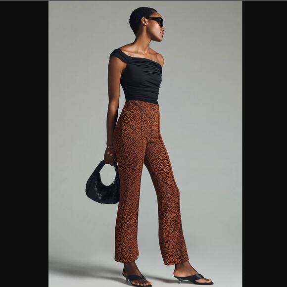 NWT Eva Franco Kick Flare Pants - Large - Picture 1 of 7